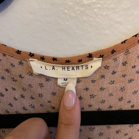 Rust wrap up mini dress from LA hearts | PacSun M - Picture 3 of 5